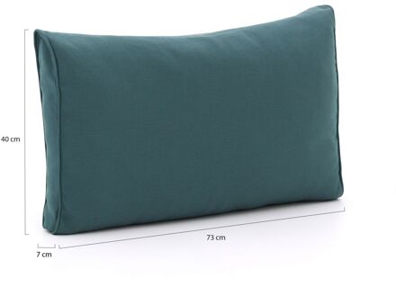 Madison loungekussen luxe rug 73x40cm - Laagste prijsgarantie! Blauw/Groen