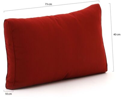 Madison loungekussen luxe rug 73x40cm - Laagste prijsgarantie! Rood
