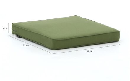 Madison loungekussen luxe zit 60x60cm - Laagste prijsgarantie! Groen