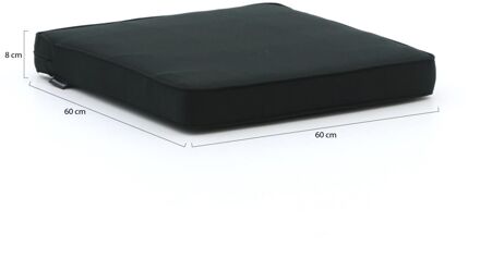 Madison loungekussen luxe zit 60x60cm - Laagste prijsgarantie! Zwart