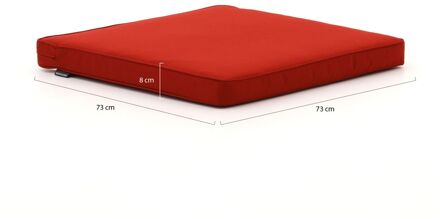 Madison loungekussen luxe zit 73x73 cm - Laagste prijsgarantie! Rood