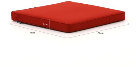 Madison loungekussen luxe zit 73x73cm - Laagste prijsgarantie! Rood