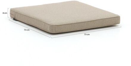 Madison loungekussen luxe zit 73x73cm - Laagste prijsgarantie! Taupe