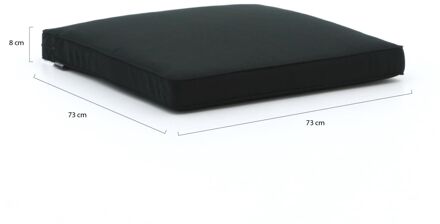 Madison loungekussen luxe zit 73x73cm - Laagste prijsgarantie! Zwart