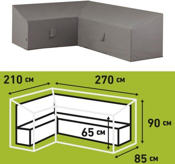 Madison Loungesethoes links 270x210x90 cm grijs