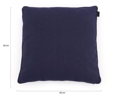 Madison Sierkussen 60x60 cm Piping Panama Indigo Blauw