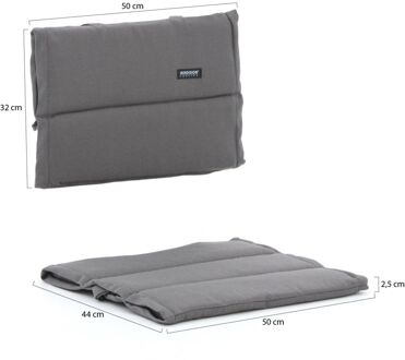 Madison Stapelstoel tuinkussens (rug en zit) - Laagste prijsgarantie! Grijs