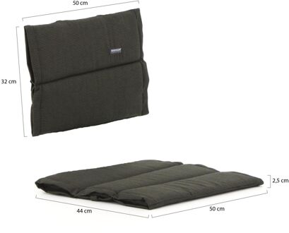 Madison Stapelstoel tuinkussens (rug en zit) - Laagste prijsgarantie! Zwart