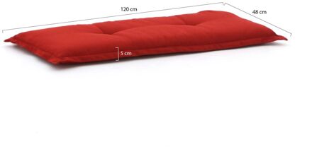 Madison tuinkussen 120x48cm voor tuinbank - Laagste prijsgarantie! Rood