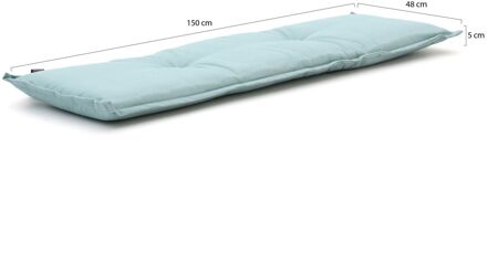 Madison tuinkussen 150x48cm voor tuinbank - Laagste prijsgarantie! Blauw