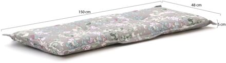 Madison tuinkussen 150x48cm voor tuinbank - Laagste prijsgarantie! Grijs
