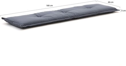 Madison tuinkussen 180x48cm voor tuinbank - Laagste prijsgarantie! Grijs