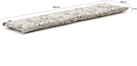 Madison tuinkussen 180x48cm voor tuinbank - Laagste prijsgarantie! Grijs