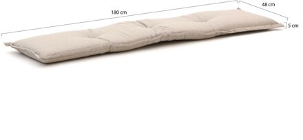 Madison tuinkussen 180x48cm voor tuinbank - Laagste prijsgarantie! Taupe