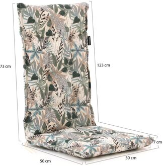 Madison tuinkussen hoge rug 123x50cm - Laagste prijsgarantie! Taupe