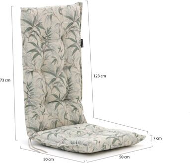 Madison tuinkussen hoge rug 123x50cm - Laagste prijsgarantie! Wit