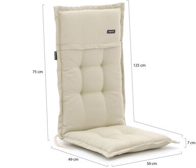 Madison tuinkussen hoge rug 125x50cm - Laagste prijsgarantie! Taupe