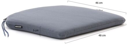 Madison tuinkussen kuip 48x46cm zit - Laagste prijsgarantie! Grijs