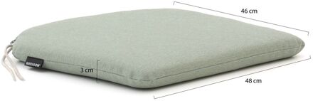 Madison tuinkussen kuip 48x46cm zit - Laagste prijsgarantie! Groen