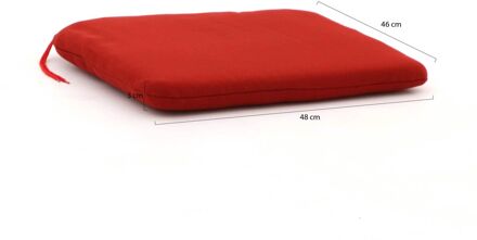 Madison tuinkussen kuip 48x46cm zit - Laagste prijsgarantie! Rood