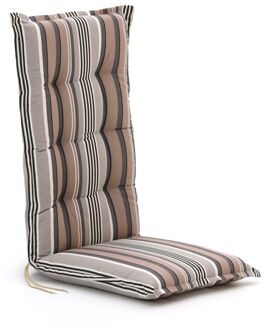 Madison tuinkussen set van 6 hoge rug - Laagste prijsgarantie! Grijs