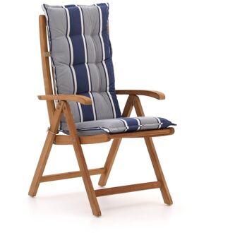 Madison tuinkussen set van 6 hoge rug - Laagste prijsgarantie! Wit