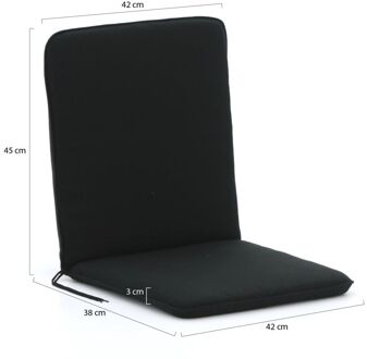 Madison tuinkussen t.b.v. klapstoel Country/Leeds - Laagste prijsgarantie! Zwart