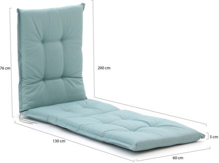 Madison tuinkussen voor ligbed 200x60cm - Laagste prijsgarantie! Blauw