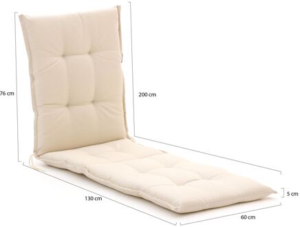 Madison tuinkussen voor ligbed 200x60cm - Laagste prijsgarantie! Taupe