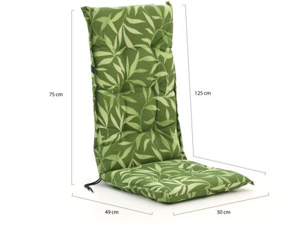 Madison tuinkussens hoge rug 125x50cm - Laagste prijsgarantie! Groen
