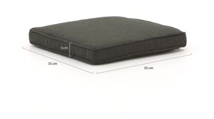 Madison Wicker tuinkussen 35x35cm zit - Laagste prijsgarantie! Zwart