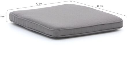 Madison Wicker tuinkussen 42x42cm zit - Laagste prijsgarantie! Grijs