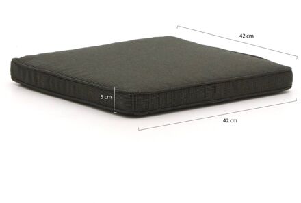 Madison Wicker tuinkussen 42x42cm zit - Laagste prijsgarantie! Zwart