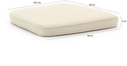 Madison Wicker Universeel tuinkussen 48x48cm zit - Laagste prijsgarantie! Wit