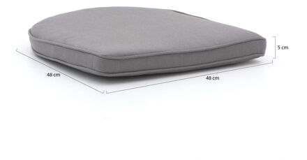 Madison Wicker York tuinkussen 48x48cm - Laagste prijsgarantie! Grijs