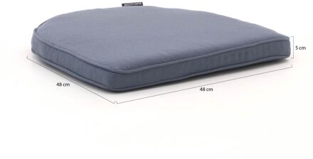 Madison Wicker York tuinkussen 48x48cm - Laagste prijsgarantie! Grijs