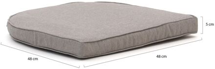 Madison Wicker York tuinkussen 48x48cm - Laagste prijsgarantie! Grijs