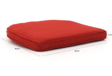 Madison Wicker York tuinkussen 48x48cm - Laagste prijsgarantie! Rood
