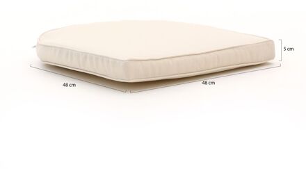 Madison Wicker York tuinkussen 48x48cm - Laagste prijsgarantie! Taupe