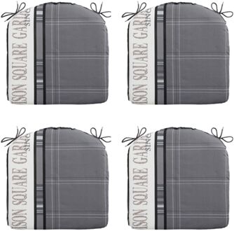 Madison Zitkussen 46x48 - Grijs - Madison Garden Grey - 4 Stuks