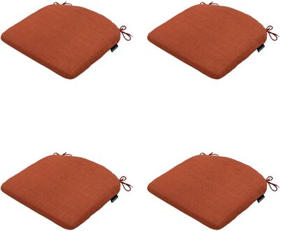 Madison Zitkussen Basic Terra - 46x48cm - 4 Stuks Rood