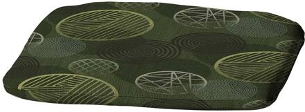Madison zitkussen Circle 46 x 48 cm katoen/polyester groen