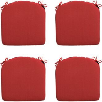 Madison Zitkussen Panama - Brick - Red - 46x48 - Rood - 4 Stuks