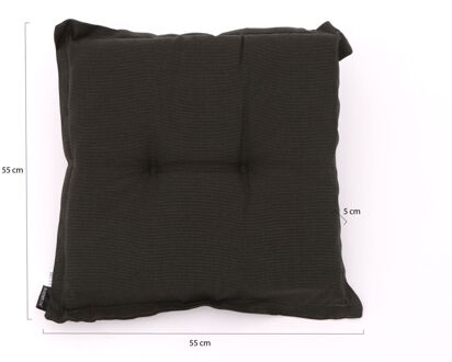 Madison Zitkussen - Universeel - Rib Black - 50x50 - Zwart
