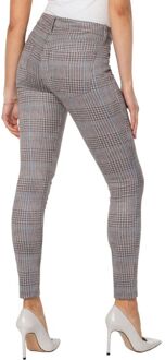 Madonna mager grijs/blauw geruit jeans - maat Veelkleurig