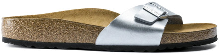 Madrid BF Silber Narrow Dames Slippers - Silver - Maat 37