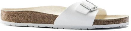 Madrid BF Weiá Narrow Dames Slippers - White - Maat 41