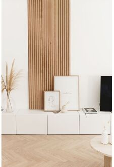 Maestro Latt Lattenwand - Pepper Oak - 277x30cm - 2 Stuks