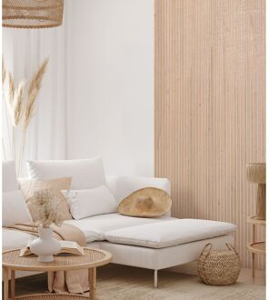 Maestro Latt Lattenwand - Pepper Oak + White - 277x30cm - 2 Stuks