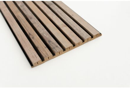 Maestro Latt Lattenwand - Rustic Wood + Matte Black - 277x30cm - 20mm - 2 Stuks